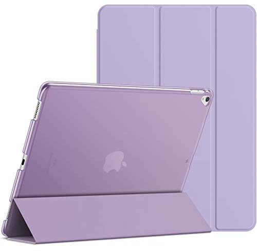 JETech Hülle für iPad Pro 12,9 (1. und 2. Generation, Modell 2015 und 2017), Schutzhülle mit Auto Schlaf/Wachen (Helles Lila)
