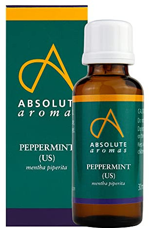 Absolute Aromas Peppermint Essential Oil 30ml - Pure, Natural, Undiluted and Cruelty Free