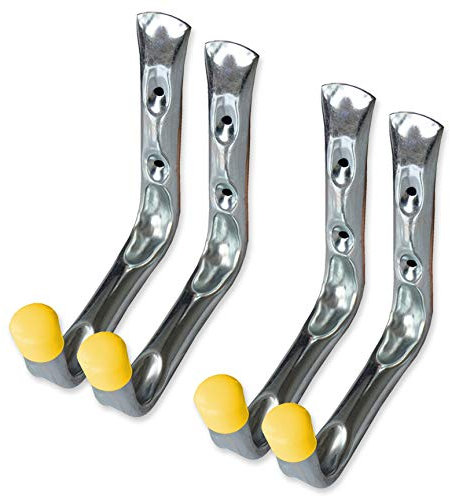 4x Jumbo Ladder Hooks - Heavy Duty Wall Mounted Storage Hanging Hooks
