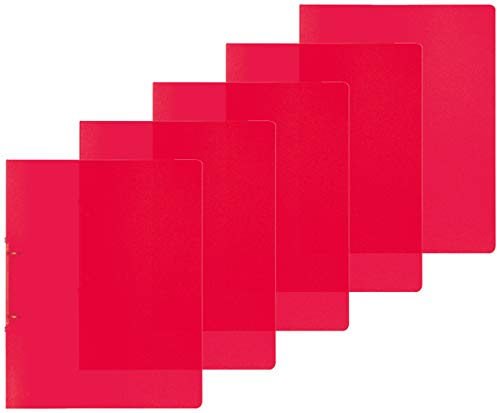 Brunnen Ringordner A4 2 Ringe 16mm extrastark farbig Sortiert (Rot, 5er Pack)