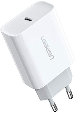 UGREEN Chargeur USB C 20 W - Bloc d'alimentation PD 3.0 USB C - Adaptateur de Charge Compatible avec iPhone 13, 13 Pro, 13 Pro Max, 13 Mini, 12, 11, SE 2022, X, iPad Pro 2020, Galaxy S22, S21, etc