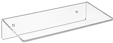 Wandregal 200mm Breit, 100mmTief, aus Acrylgas - Zeigis® / Acrylregal/Wandboard/Wandkonsole/transparent/durchsichtig/Warenpräsentation/klar