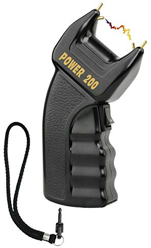 SHD - Power Abwehr Elektroschocker 200.000 Volt mit PTB Zulassung -Vergoldete Elektroden - Stun Gun frei verkäuflich ab 18 Jahren mit Sicherheitsschalter
