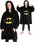 Batman Übergroße Hoodie Decke Kinder Flauschig Kuschelpullover Jungen Mädchen Oversize Kuscheldecke mit Ärmeln Einheitsgröße Hoodie Pullover
