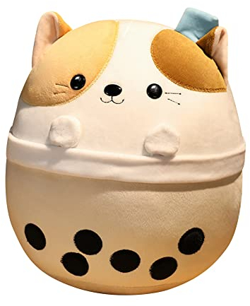 Plush Rabbit, Bubble Tea Soft Toy Pillow Cute Cartoon Milk Tea Cup Plush for Girls, Boys and Babies, Soft Animal, Gifts for Boys, Girls, Cat
