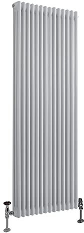 Milano Windsor White Cast Iron Style Vertical Triple Column Radiator - 1800mm x 650mm