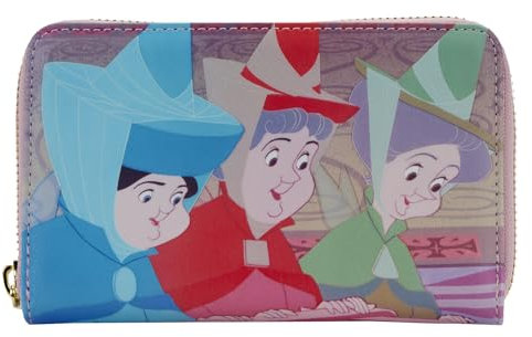 Loungefly Disney Portefeuille zippé Motif Princesse endormie