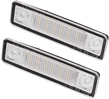 X AUTOHAUX 2pcs LED License Plate Lamp for Car Number Lamp White Light 6000k