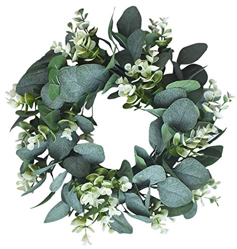 Xmiral Simulationen Tür Ring Garland Dorn Blatt kleine Dekoration Kranz künstliche Blumen Künstliche Schneeglöckchen