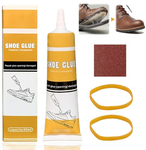 Glue for Shoes,Shoe Glue Sole Repair,Shoe Glue Strong,Low-Drying Transparent Shoe Repair Glue,Glue for Shoes Repair, Waterproof,Non-Hardening Glue Shoes Repair for Repairing Worn Shoes,Boots,Leather