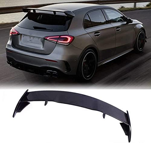 Premium Kohlefasermaterial Auto Heckspoiler für Mercedes Benz A Class W177 A160 A180 A200 A250 A35 AMG Hatchback 2019, Kofferraumdeckel HeckflüGel Spoiler Flügel, 3M Kleber Einfache Installation