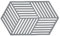 Zone Denmark Hexagon Topfuntersetzer Hitzebeständig, Silikon Untersetzer, Praktische und Dekorative Topf-Untersetzer, Spülmaschinenfest, 24 x 14 cm, Cool Grey