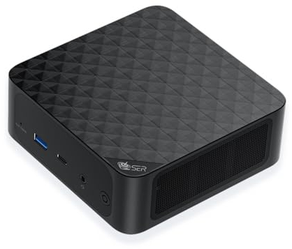 Beelink Mini PC AMD Ryzen R7 6800U(8C/16T,jusqu'à 4.7GHz), SER5 Max Mini Computer, 32G LPDDR5 RAM/500GB M.2 PCIe4.0 SSD, 4K Triple Displays, DP1.4, HDMI, Type-C, WiFi6, BT5.2, 1000M LAN