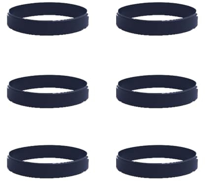 MEIYITIANNVSHEN Lot de 6 bracelets en silicone - Accessoires en caoutchouc - Accessoires de sport pour femmes, hommes, adolescents, Silicone