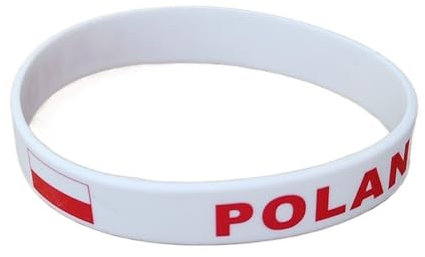GeRRiT 2 Stück Polen Nationalflagge Armbänder Sport Silikon Armband Männer Frauen Gummiband Patriotisches Gedenkzubehör