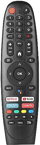 Telecomando Compatibile Con Smart Tech TV 24HA20T3 32HA10T3 32HA10V3 32HA20V3 32HV10V1 43UA10V3 Sostituzione Controllore Con NETFLIX YouTube PrimeVideo GooglePlay Pulsanti