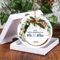 GEEHUA Ornamento Primo Natale da sposati 2024, Regali di nozze Decorazione per albero di Natale Il nostro primo Natale da signor/signora, Regalo per coppie, Sposi novelli, Decorazione di anniversario