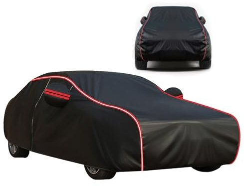 Abdeckplane Auto für Volksw𝐚gen Golf 6 Cabrio 2008-2012(424.6×178.2×142.3cm),Wasserdicht Autoabdeckung Outdoor,Atmungsaktiv UV-Schutz Autoabdeckung,mit Seitentür-Reißverschluss