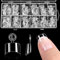 600Pcs Short Square Nail Tips Half Cover Square Acrylic Nails Tips Extra Short Clear Fake Nails Clear False Short Artificial Tips for Manicure with Box