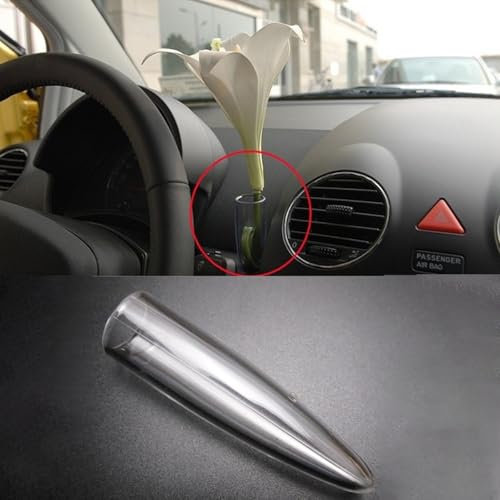 Transparente Blumenvase für VW New Beetle 1998 1999 2000 2001 2002 2003 2004 2005 2006 2007 2008 2009 2010 1C08584616TP 1C0 8 58 46 cm. 1 x 6TP