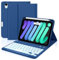 Cousper for iPad Mini 7 Keyboard Case A17 Pro 2024/iPad Mini 6 Generation Case with Keyboard 2021 8.3 Inch, Pencil Holder, 7 Color Backlit Detachable Keyboard Cover for iPad Mini 7th/6th Gen,Navy Blue