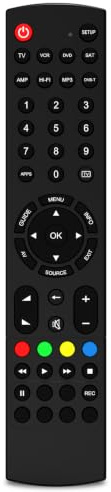 Universal TV Remote Control for All Brands TV, Compatible with LG, Samsung, Hisense, TCL, Panasonic, Sharp and More Brand - Universal Remote Control for DVD and More 8 Devices - Learning feature