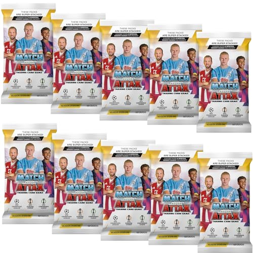 Topps Match Attax Champions League 25/26 10 Booster = 120 Karten