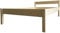 LIEGEWERK Massivholzbett Seniorenbett mit Kopfteil 120x200 cm Holzbett Holz 120 erhöhtes Bett (Betthöhe 55cm, 120cm x 200cm)