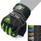 FOX-FIGHT PRO Wrist Green Fitness Kraftsport Leder Trainings Handschuhe Trainingshandschuhe Handgelenkbandage Kraftsporthandschuhe Krafttraining Gewichtheben Bodybuilding Damen Herren Fitnessstudio L