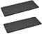 Argon Tableware Rectangle Slate Dinner Plate - 29 x 12cm - Pack of 2 - Natural Slate Rustic Raw Cut Serving Dish Cheese Board Savoury Mat with Soft Padded Feet