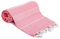 Turquoise Home, Grande Serviette de Plage 100% Coton - Douce et Durable, Drap de Plage Idéale pour Sauna, Spa, Yoga et Piscine, Rose (1 Unité), 100x180 cm