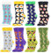 BONANGEL Damen Lustige Socken Bunte Mädchensocken witzige Strümpfe Fun Geburtstagsgeschenk Socken Modische Oddsocks Geschenke für Frauen Frau Mutter Mama Oma