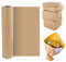 BUZIFU Kraftpapier Rolle Paketpapier 30cmx30m Kraftpapierrolle Braun Geschenkpapier Rolle Kraftpapier Packpapier Kraft Papierrolle Natürliches Recyclingpapier für Kunsthandwerk Geschenkverpackung