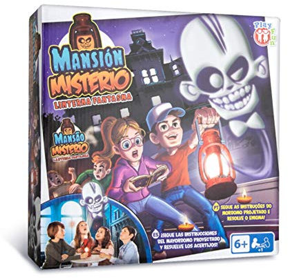 PLAY FUN BY IMC TOYS Mansión Miserio | Juego Escape Room con libro mágico y linterna para niños +6 Años