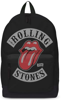 Rocksax Unisex The Rolling Stones 1978 Tour Rucksack, Schwarz