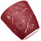 Lashuma Pflanztopf Indoor - Outdoor Ø 17 cm, Blumentopf mit Schmetterling Design, Pflanzgefäß rot