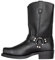 ticticlily Stivali da Uomo Autunno Inverno Cerniera a Punta Quadrata Vintage Ricamato Scarpe Casual Stivali da Cowboy B Nero 41 EU