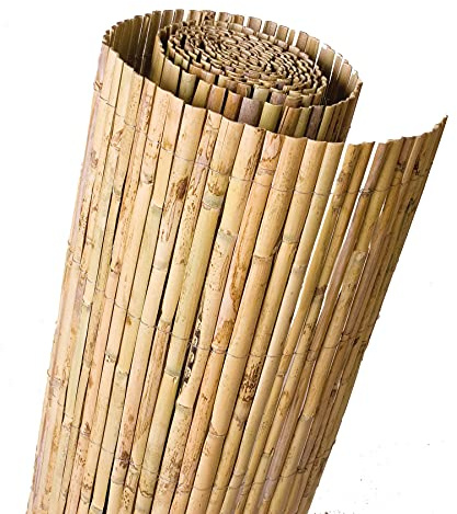 DE-COmmerce Robuster Sichtschutz Zaun Bambus DIAN extra gehärtet, Balkonsichtschutz Gartenzaun Sichtschutzzaun für Garten, Terrasse, Balkon (HxB) 150 x 500 cm