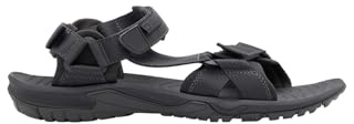 Jack Wolfskin LAKEWOOD RIDE SANDAL M, leichte Herren Sandalen für Wandertouren und Alltag, Strandschuhe mit griffiger Sohle, pflegeleichte Badeschuhe für Männer
