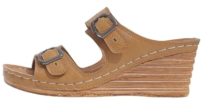 Mikrowellen-Hausschuhe für Damen, Strand-Hausschuhe mit abgeschrägtem Absatz, hohl, lässige Hausschuhe, schräge Unterseite, Retro-Sandalen, Damen-Slipper, Größe 39, gelb, 37 EU