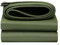 Grüne Planen, 2 x 3 m, 4 x 6 m, wasserdichte Plane, strapazierfähiges Überdachungszelt, Faltbare Bodenplane, Mehrzweckplane für Auto, Boot, Camping, Holzstapel, Segeltuch(1.2x1.5m)