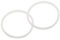 QUARKZMAN 40oz Remplacement Joints en Caoutchouc pour Couvercle, 2 Pièces 3 Diamètre Joints en Forme O pour Gobelets Isothermes en Acier Inoxydable, Blanc