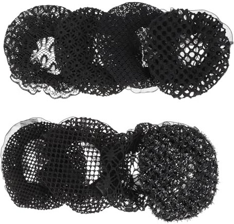 DEARMAMY 8piezas Redecilla Pelo Invisible Redecillas Elásticas Para Sujetar Moños Cubremoños Para Niña Diario y Fiestas