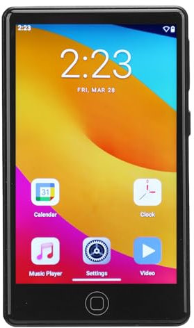 Player MP3, Lettore di Musica da 4in Touch Screen, Lettore Video HD WiFi, Altoparlante Bluetooth EBook Hifi Sound Digital Music Player per lo Sport, Record Vocale del Lettore