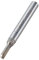 Trend CraftPro One Flute Straight Router Cutter Bit, 1/4 Inch Shank, 4mm Cut Diameter & 11.1mm Cut Length, Tungsten Carbide Tipped, C035X1/4TC