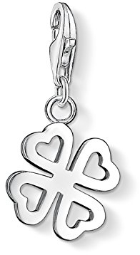 Thomas Sabo Damen-Charm Club-Anhänger Kleeblatt 925er Sterlingsilber 0790-001-12
