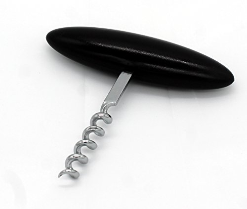 Fackelmann Korkenzieher WOODY, Weinöffner in schlichtem Design, hochwertiger Korkenheber mit Holzgriff (Farbe: Silber/Braun), Menge: 1 Stück