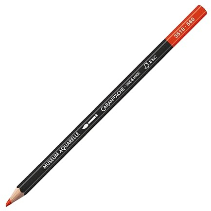 Caran d'Ache Museum Aquarelle Pencil, Light Cadmium Red (3510.56)