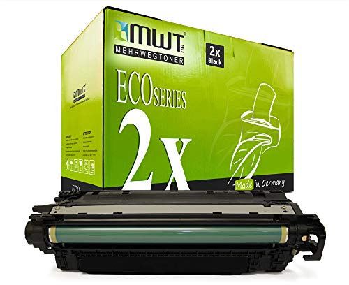 2X MWT kompatibel Toner für HP Color Laserjet Enterprise M 750 wie CE270A 650A Black