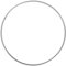 RAYHER HOBBY RAYHER HOBBY Rayher 2505322 Metallring, silber beschichtet, 25 cm ø, Stärke ca. 3,5 mm, Drahtring zum Basteln, für Wickeltechnik, Traumfänger Ring, Makramee Ring, Floristik